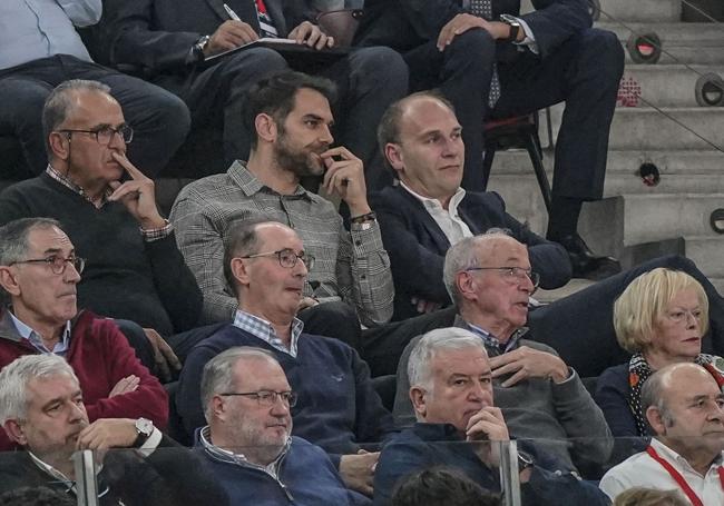 Calderón, en el palco del Buesa Arena las pasadas Navidades en un Baskonia-Real Madrid.