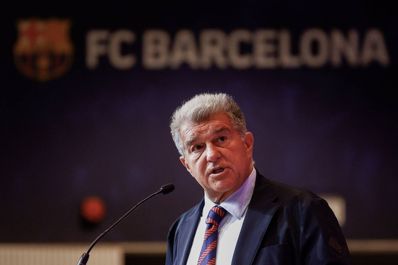 El presidente del FC Barcelona, Joan Laporta.