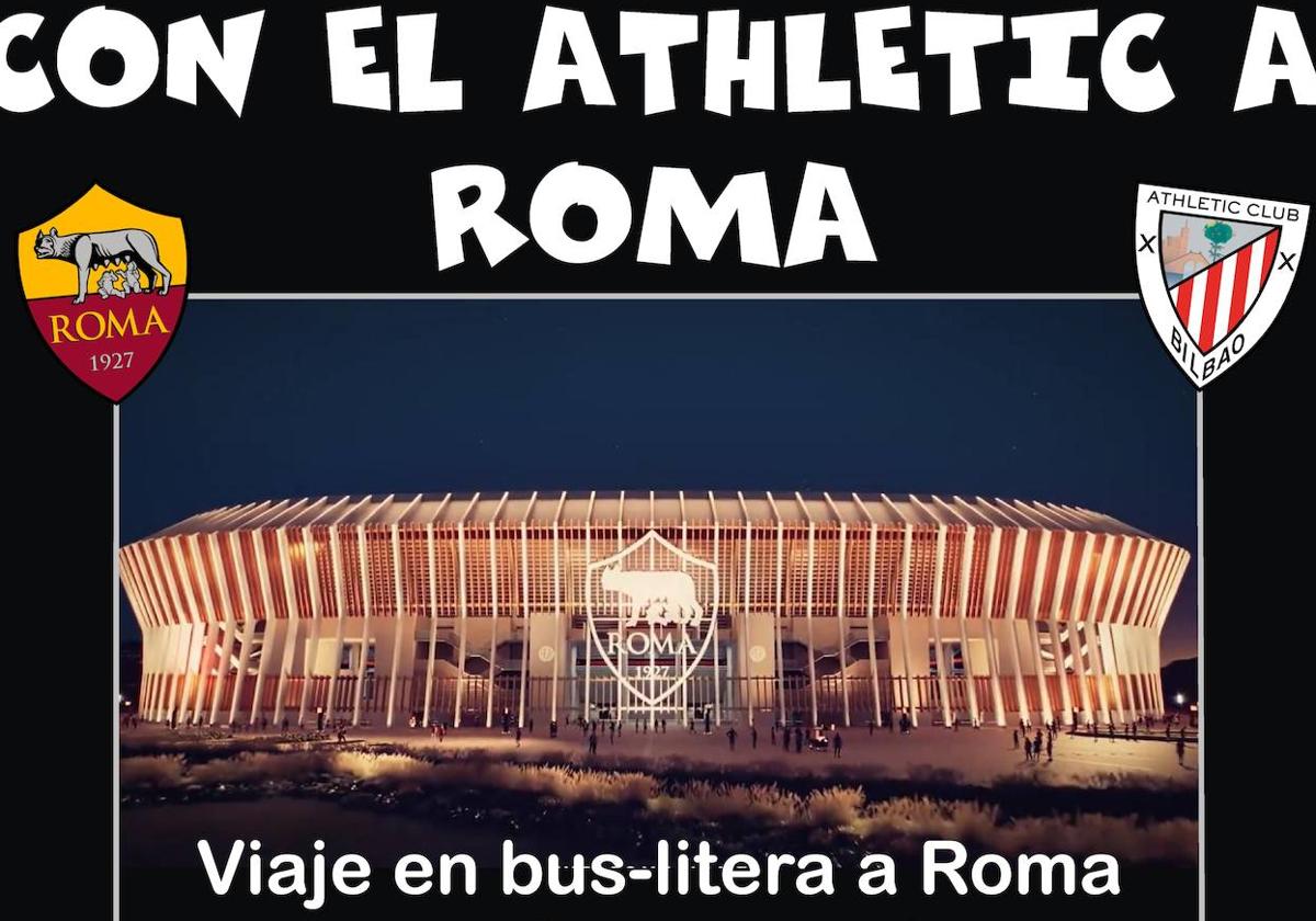 Viaje a Roma en autobús con literas para animar al Athletic