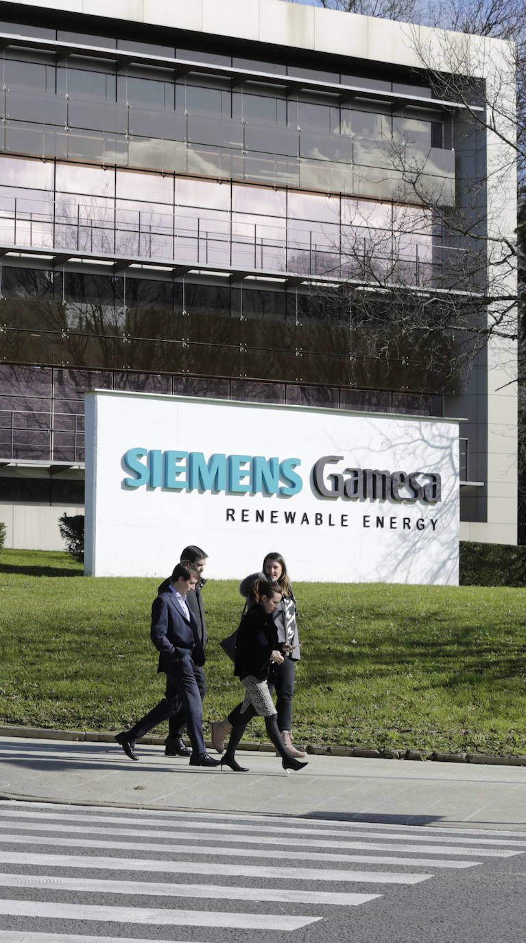 Exterior de la empres de Siemens Gamesa en Zamudio