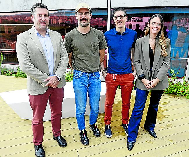 Eriz Sainz, Eneko Sieso, Alex Sánchez y Olatz Zarrabeitia. 