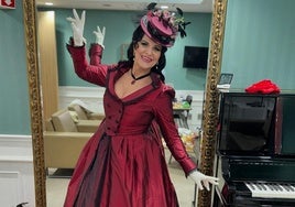 La soprano Angela Gheorghiu, caracterizada como Tosca, en una imagen colgada en su cuenta de Instagram.