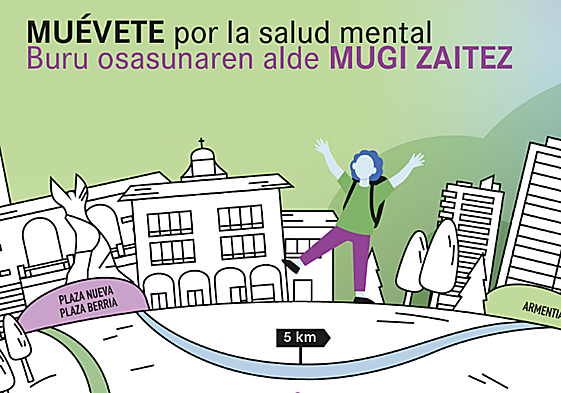 Vuelve la caminata solidaria 'De la mano por la salud mental' en Vitoria