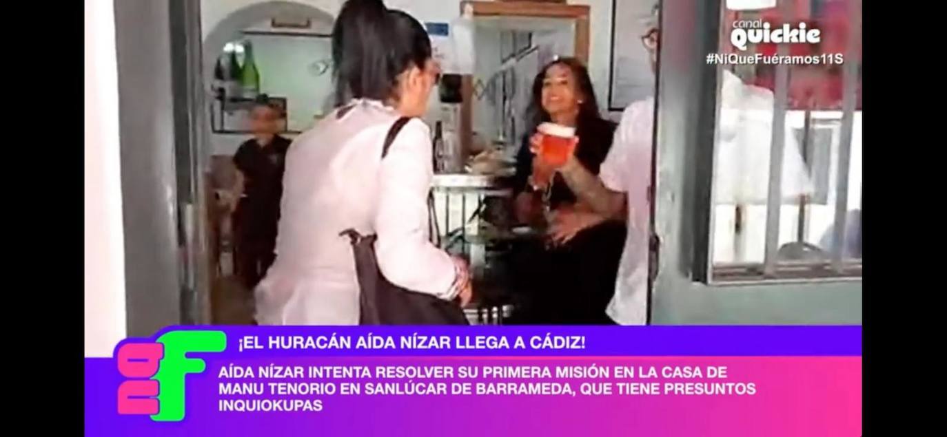 Agreden a Aída Nízar durante un reportaje y María Patiño se ve obligada a cortar el directo