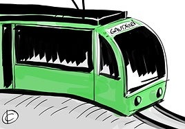 La tira de Cerrajería y el tranvía nocturno