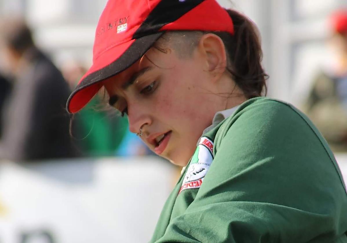 Nagore Bilbao, lehiaketa batean.