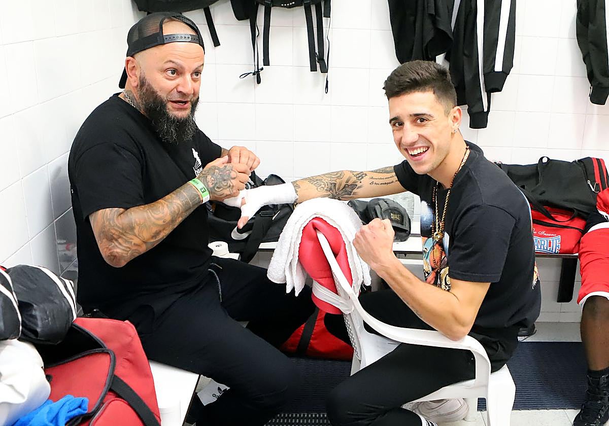 El briviescano que entrena en Miranda, Endika Gómez, sufrió un percance en un dedo.