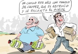 La viñeta de Cerrajería sobre la Fiesta de la Vendimia en Moreda