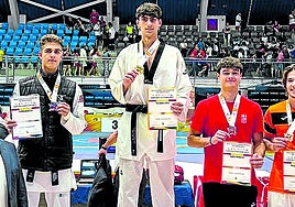 Fernández, en lo más alto del podio.