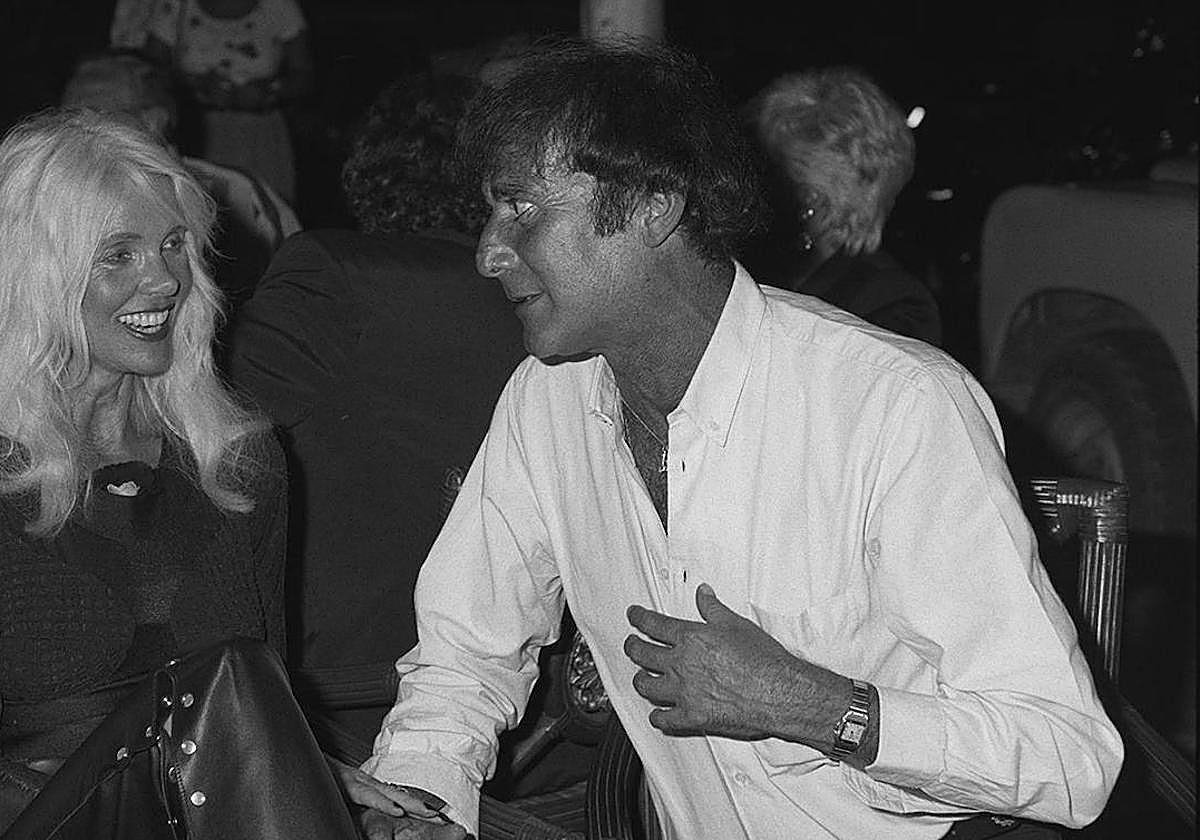 Luis Ortiz y Gunilla von Bismark en los años 90.