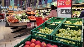 Vista de un supermercado de Bizkaia.