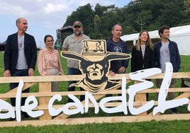 Luis Echevarría (dale candELA), Amaia Agirre (alcaldesa de Getxo), Ricardo Lezón (grupo MCenroe), Jaime Lafita (fundador de dale candELA), Nora Sarasola (BBK) y Álvaro Lafita (dale candELA).