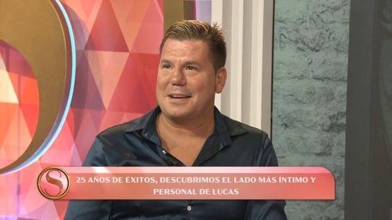 Lucas en el plató de 'Socialité'.