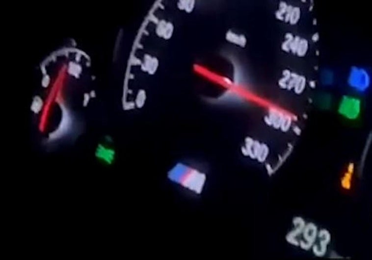 Investigan un vídeo de un conductor a 300 Km/hora en Málaga