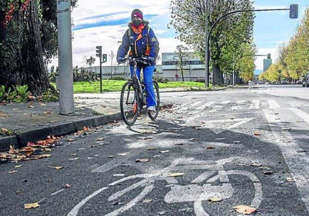 El carril bici arrancará en Gamarra y llegará hasta el parque tecnológico.