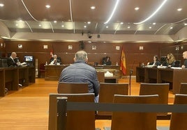 El exedil de Laguardia, ayer miércoles en la Audiencia Provincial de Álava.