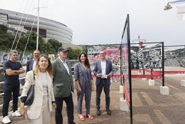 Inauguración de la exposición fotográfica sobre la gabarra.