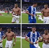 El obsequio que se ha llevado Abqar en el descanso del duelo con el Real Madrid