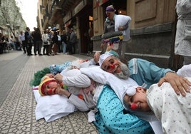 Protesta contra el ruido nocturno en Abando.