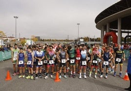 Salida del duatlón de Vitoria-Gasteiz 2022.