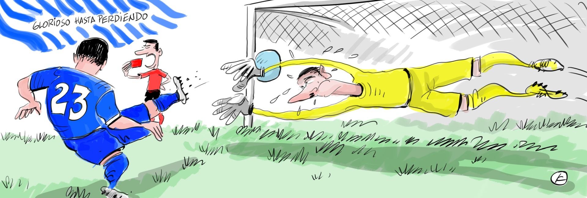 La viñeta de Cerrajería sobre la derrota del Alavés en el Bernabéu