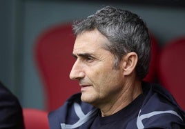 Ernesto Valverde en el último partido de Liga contra el RC Celta de Vigo