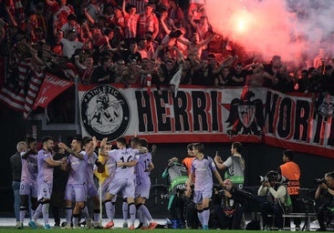 La policía italiana identifica a dos miembros de Herri Norte tras el lanzamiento de bengalas