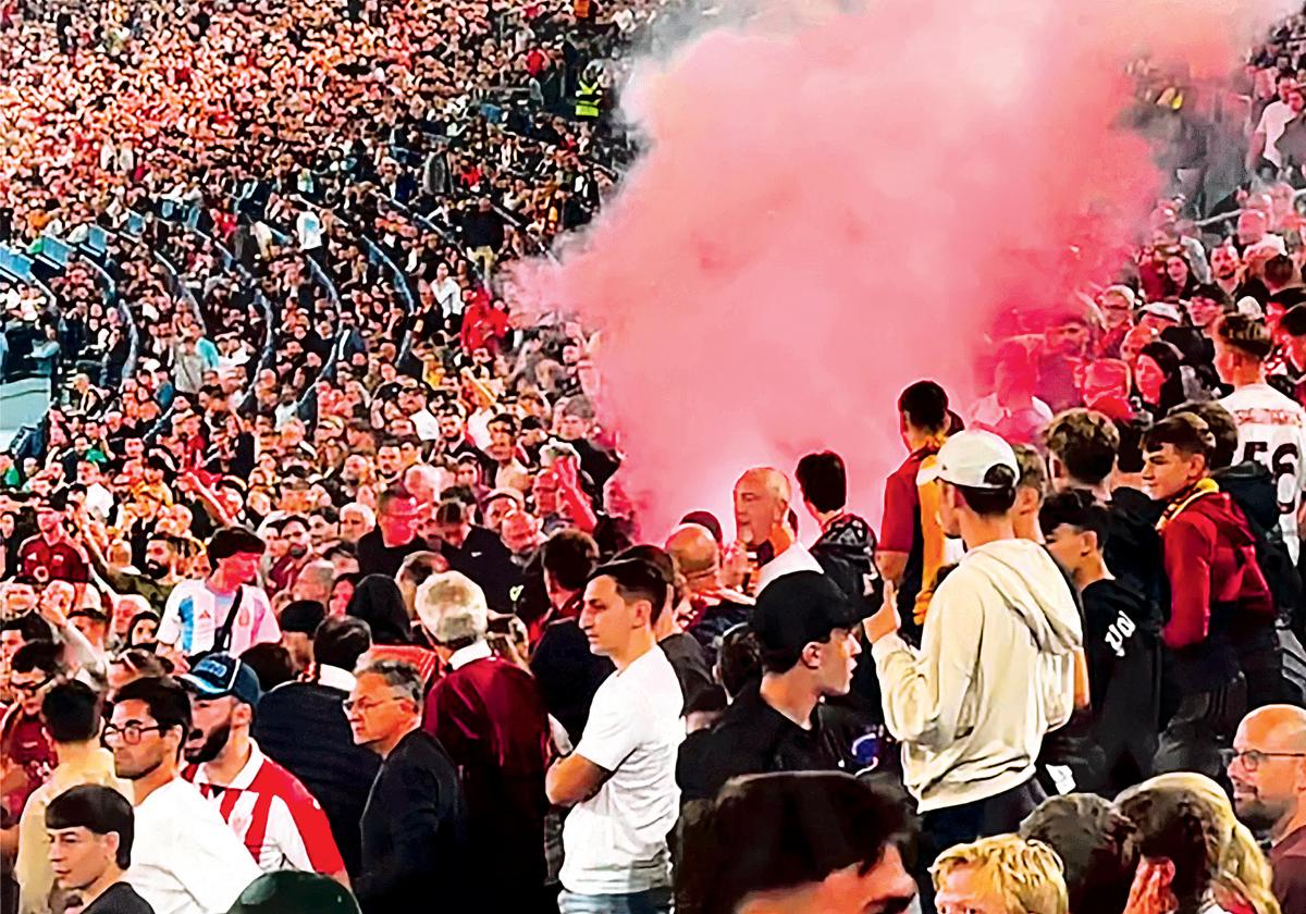 La actuación de los ultras en Roma pone al Athletic en el punto de mira de la UEFA