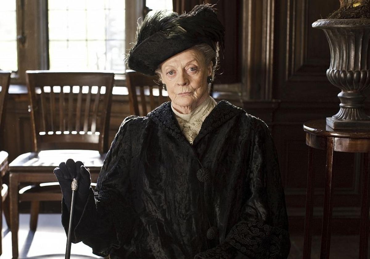 Maggie Smith era Lady Violet, la condesa viuda de Grantham, en 'Downton Abbey'.