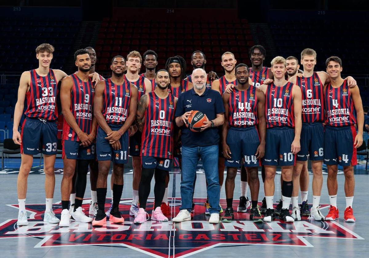 La plantilla del Baskonia para la temporada 2024-25.