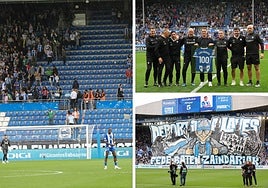 El ambiente en Mendizorroza durante el Alavés-Barcelona.