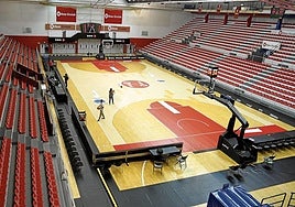 Aspecto de La Casilla antes del partido de este miércoles contra el Balkan.