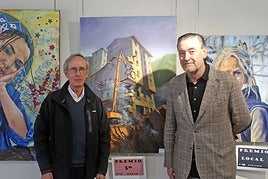 En la edición anterior, uno de los premiados fue el eibarrés Esteban Oroz Aizpun (posa junto a Miguel Zugaza).