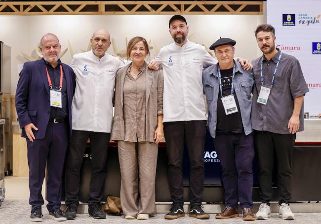 Benjamín Lana con Luis Lera, María Solivellas, Edorta Lamo, Roberto Ruiz y Juan Carlos García, componen la plana mayor de la ruralidad hispana y están empeñados en su defensa.