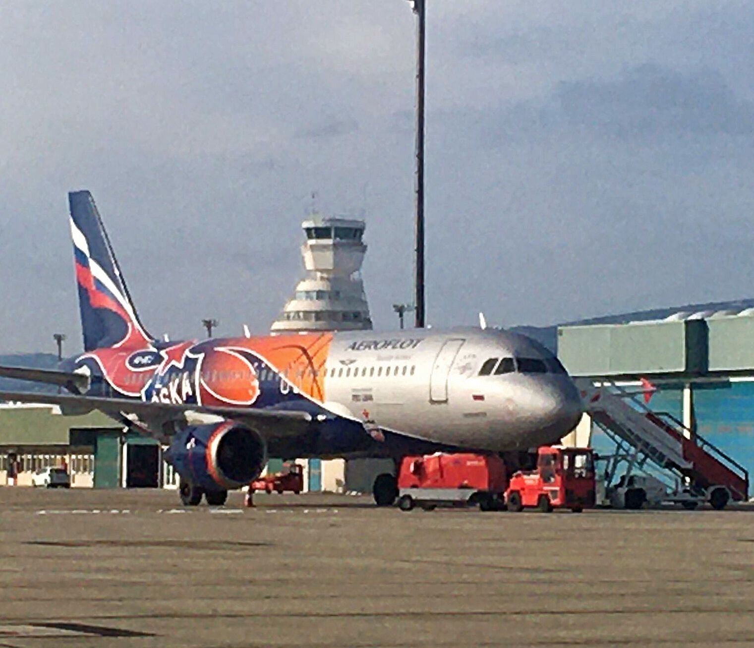 Un avión ruso en Foronda