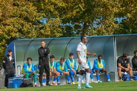 Aira, durante uno de los últimos partidos del Alavés B.