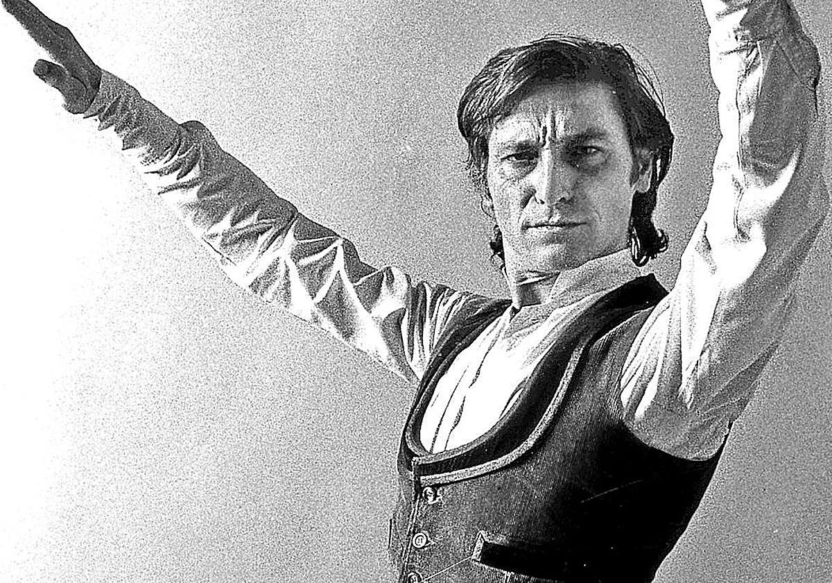 Retrato bailado de Antonio Gades en 1980.