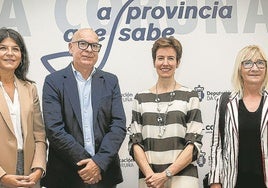 Amaia Ruiz, Xosé Regueira, Sonia Pérez y Lourdes Aedo.