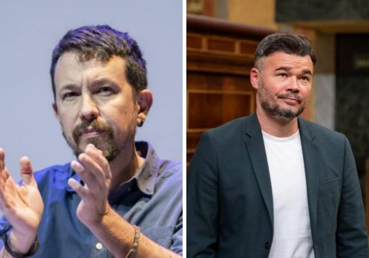 El vacile entre Gabriel Rufián y Pablo Iglesias a cuenta de la forma de vestir