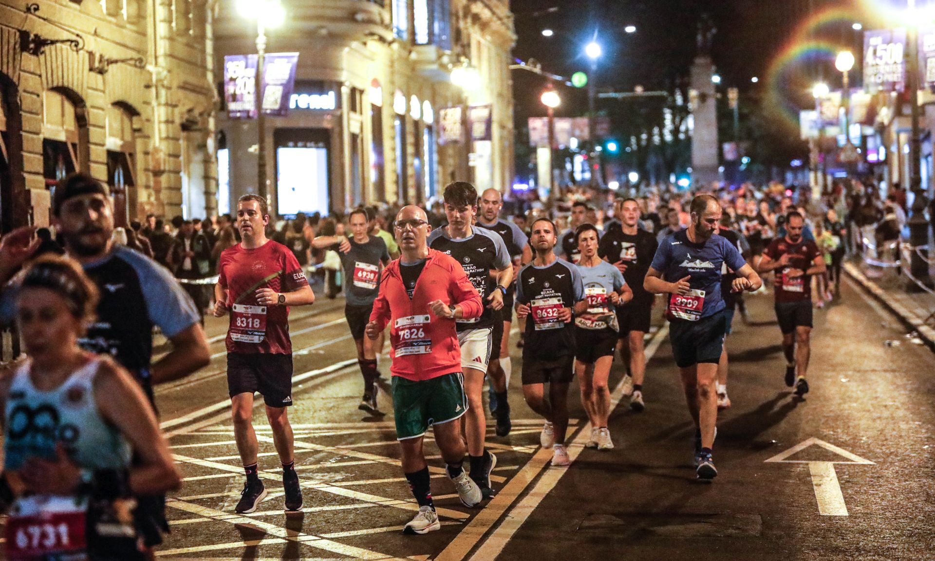 Las mejores imágenes del la Bilbao Night Maraton