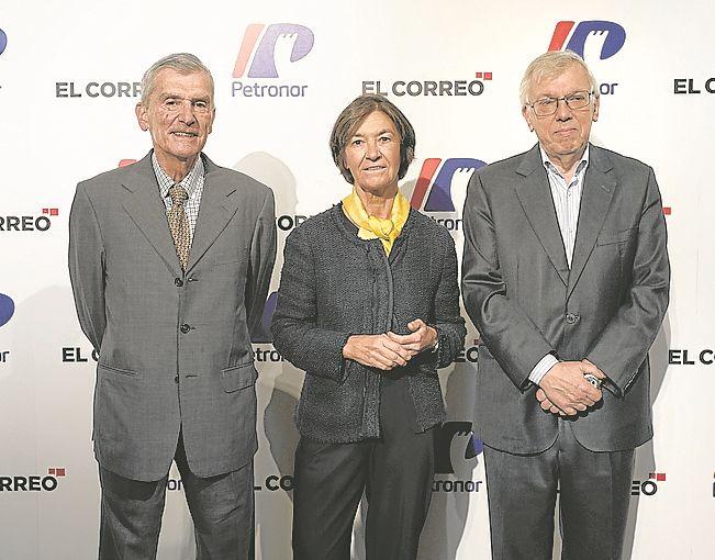 Manu De la Sen, Ana Beobide y Manuel Ardanza.