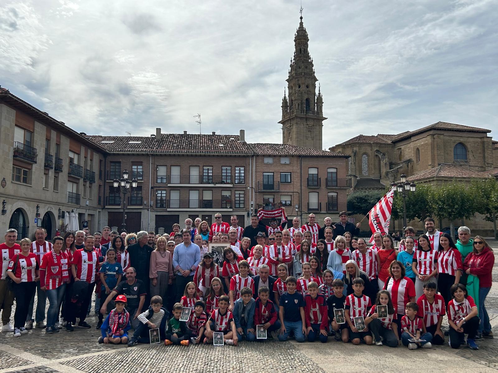 Miembros de la Peña Calceatense del Athletic.