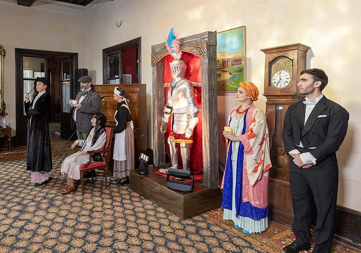 Puesta en escena de la obra de teatro 'El Alma Errante de Artaza', creada para el 498 aniversario de Leioa.