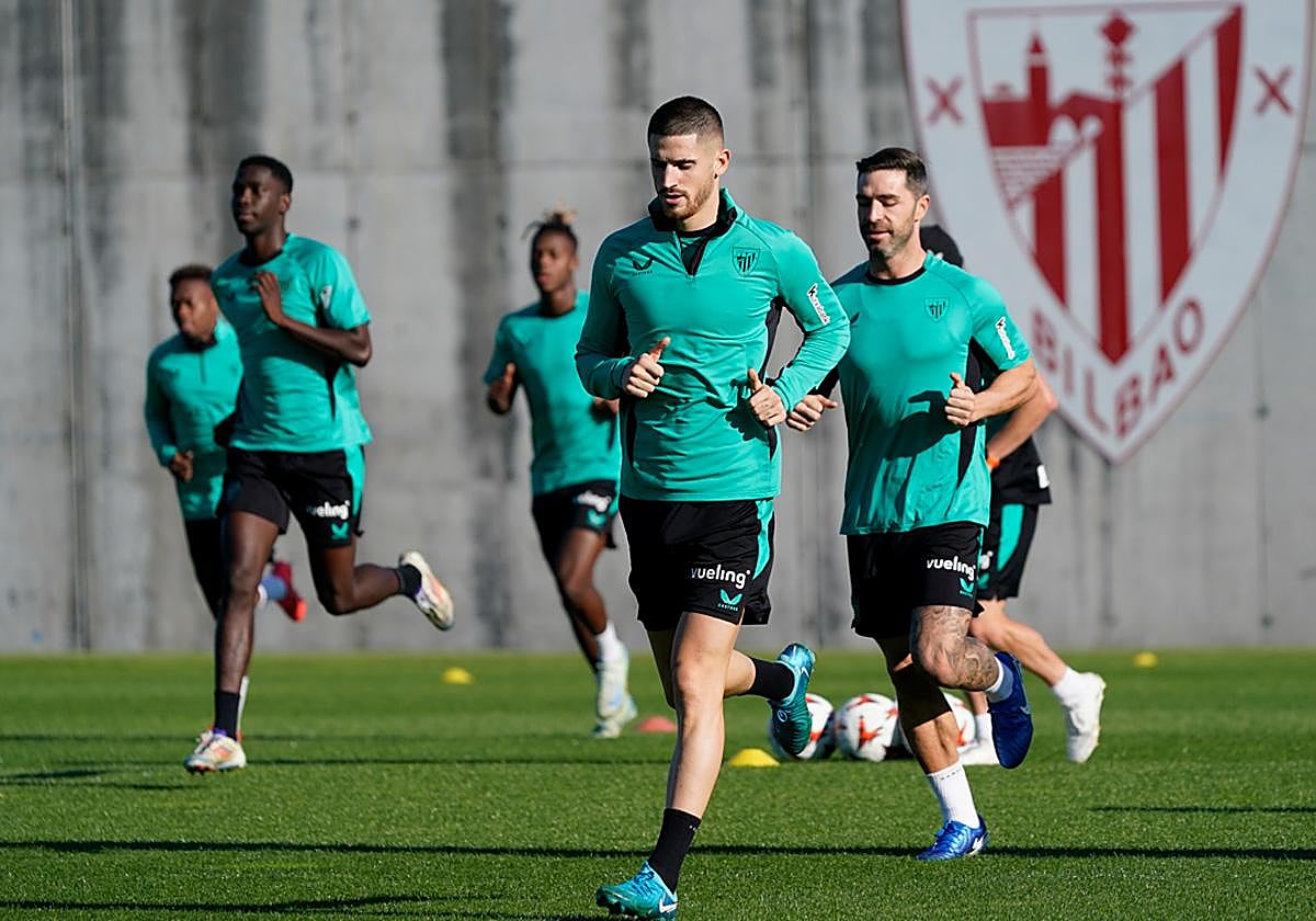 Sancet se ha entrenado junto al resto del grupo.