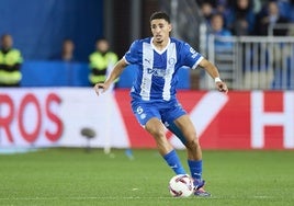 Abqar, durante el partido ante el Valladolid.