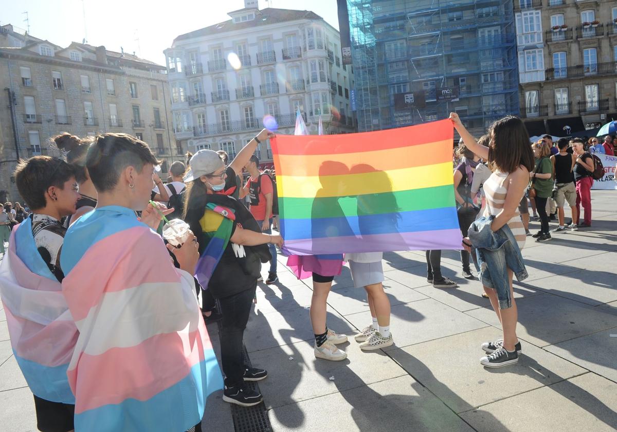 Manifestación del Orgullo en Vitoria.