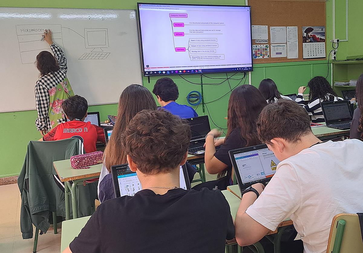 Los estudiantes del colegio Jado, en Erandio, participan en proyectos de investigación.