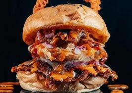 Imagen de 'La Cornuda', la hamburguesa con la que Tximist compite en la final de 'The Champions Burger'