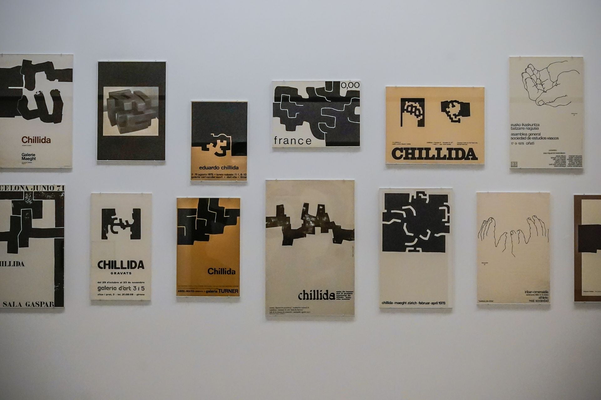 Los carteles más icónicos de Chillida en el Artium