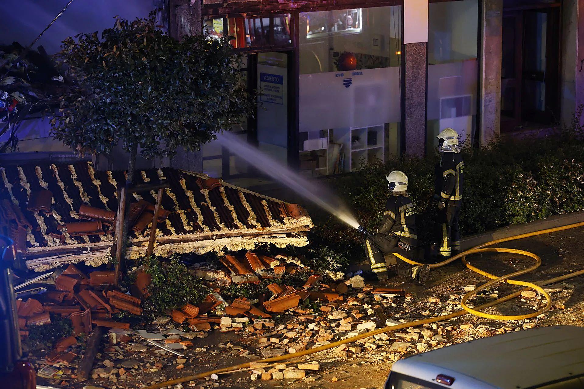 Las imágenes de la explosión y el incendio